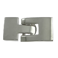 Stainless Steel Leather Band Clasp, plated nickel, lead & cadmium free Approx 