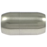 aluminium fermoir magnétique, ovale, vernis au four, plus de couleurs à choisir Environ 8mm, Vendu par PC