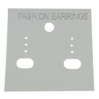 Ohrring Anzeige Karte, Kunststoff, Rechteck, Kundenindividuell, 50x52mm, 1000PCs/Tasche, verkauft von Tasche
