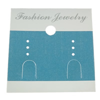 Earring Display Card, Plastic, Rectangle Approx 