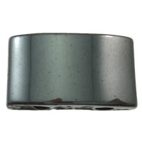 Nicht magnetische Hämatit Perlen, Rechteck, schwarz, Grade A, 18x10mm, Bohrung:ca. 1mm, verkauft von PC