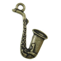 Musical Instrument Shaped Zinc Alloy Pendants, plated cadmium free Approx 2mm 
