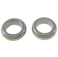 Stainless Steel Large Hole Beads, Donut, plated Approx 3mm 