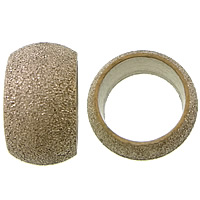 Stainless Steel Large Hole Beads, Drum, plated, stardust Approx 9mm 