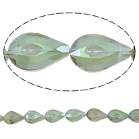 Imitation de perles en cristal CRYSTALLIZED™ , larme, Placage coloré, facettes & imitation de cristal CRYSTALLIZED™, plus de couleurs à choisir Environ 1mm Environ 24.4 pouce, Environ Vendu par brin