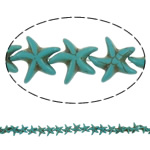 Synthetic Turquoise Beads, Starfish, blue Approx 1.5mm Approx 16.5 Inch, Approx 