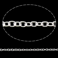 Железная цепочка овальной формы, Железо, Другое покрытие, Много цветов для выбора 100м/Strand, продается Strand
