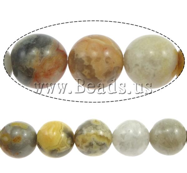 Natural Crazy Agate Beads, Round, more sizes for choice, Length:15.5 Inch, Sold By Strand