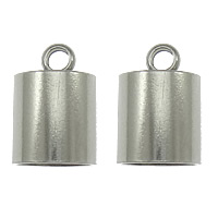 Stainless Steel End Caps, 303 Stainless Steel, with troll, original color Approx 2.5mm, Inner Approx 8mm 