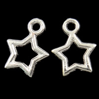 Zinc Alloy Star Pendant, plated lead & cadmium free Approx 2mm 
