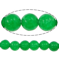 Natürliche grüne Achat Perlen, Grüner Achat, rund, 3mm, Bohrung:ca. 0.5mm, Länge:15.5 ZollInch, ca. 130PCs/Strang, verkauft von Strang
