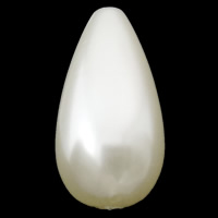 Imitation Perlen aus Kunststoff, ABS Kunststoff, Tropfen, Nachahmung Perle, keine, 12x22mm, Bohrung:ca. 1.5mm, ca. 317PCs/Tasche, verkauft von Tasche