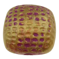 Gold Accent Acrylic Beads, Square Approx 3mm, Approx 