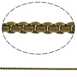 Brass Soldered Chain, plated, rolo chain nickel, lead & cadmium free, 2mm 