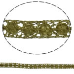 Brass Wire Lace Ribbon, plated, wire lace chain nickel, lead & cadmium free, 3.1mm 