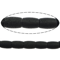 Natürliche Lava Perlen, oval, 13X18mm, Bohrung:ca. 0.8mm, Länge:15.5 ZollInch, ca. 22PCs/Strang, verkauft von Strang