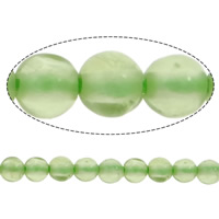 Perles péridot naturel, Olivine naturelle, Rond, Birthstone août & multiple tailles pour le choix, grade A pouce, Vendu par brin