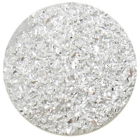 Jewelry Snap Button, Zinc Alloy, with Resin, Flat Round, platinum color plated, stardust nickel, lead & cadmium free 