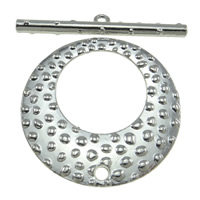 Zinc Alloy Toggle Clasp, Donut, single-strand Approx 2.5-3.5mm 