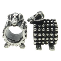 European Brass Beads, Sheep, plated, without troll nickel, lead & cadmium free Approx 4.5mm 