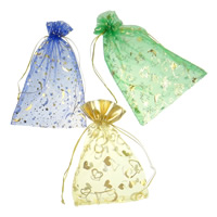 Organza Jewelry Pouches Bags, mixed, mixed colors - 