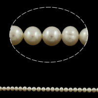 Round Cultured Freshwater Pearl Beads, natural  Grade A, 8-9mm 