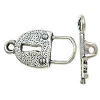 Zinc Alloy Toggle Clasp, Lock, plated, single-strand Approx 2mm 