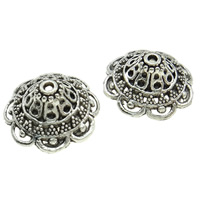 Zinc Alloy Bead Caps, Flower, plated Approx 1mm 