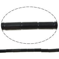 Magnetic Hematite Beads, Tube black, Grade A .5 Inch 