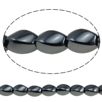 Magnetische Perlen, Hämatit, Twist, keine, Grade A, 8x12mm, Länge:16 ZollInch, 40PCs/Strang, verkauft von Strang