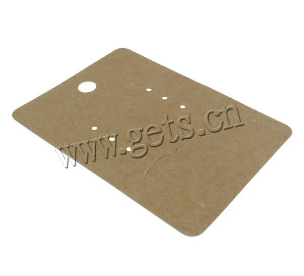 Earring Display Card, Paper, Rectangle, Customized, 67x50mm, 2000PCs/Bag, Sold By Bag