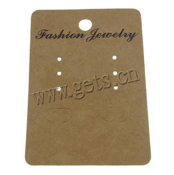 Earring Display Card, Paper, Rectangle, Customized, 67x50mm, 2000PCs/Bag, Sold By Bag