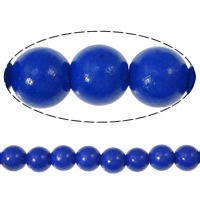 Synthetic Lapis Lazuli Bead, Round Inch 
