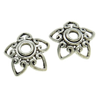 Zinc Alloy Bead Caps, Flower, plated, 5 petal lead & cadmium free Approx 3mm, Approx 