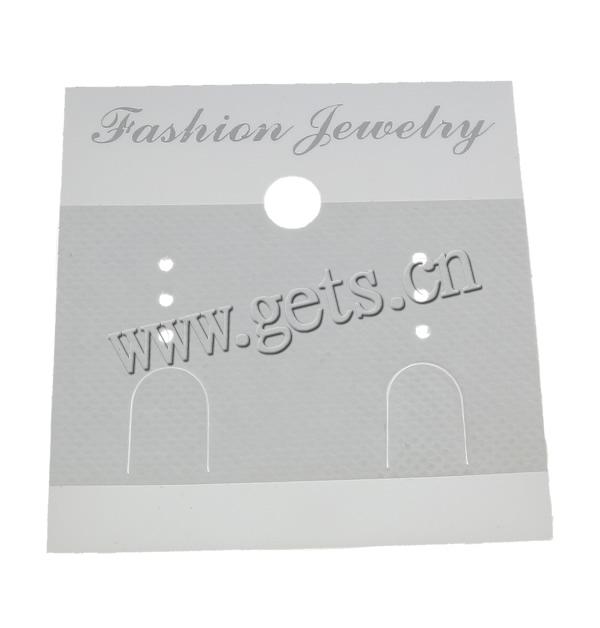 Earring Display Card, Plastic, Rectangle, 5.5x6cm, 1000PCs/Bag, Sold By Bag