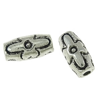Zinc Alloy Tube Beads Approx 1mm, Approx 