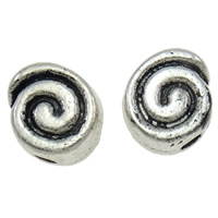 Zinc Alloy Flat Beads, Oval, plated Approx 2mm 