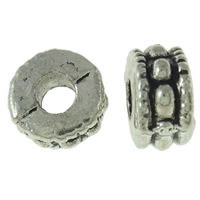 Zinklegierung Rohr Perlen, plattiert, keine, frei von Nickel, Blei & Kadmium, 8x5mm, Bohrung:ca. 4mm, verkauft von PC