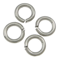 Machine Cut Stainless Steel Closed Jump Ring, 304 Stainless Steel, Donut, original color 
