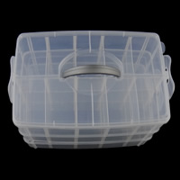 Контейнер пластиковый для хранения бисера, пластик, Прямоугольная форма 24ПК/Лот, продается Лот