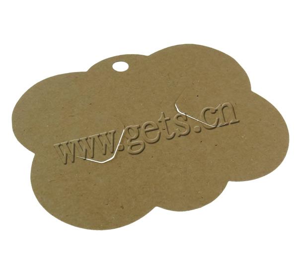 Hair Clip Display Card, Paper, Cloud, Customized, coffee color, 87x69mm, 1000PCs/Bag, Sold By Bag
