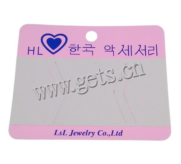 Hair Clip Display Card, Polypropylene(PP), Rectangle, 1000PCs/Bag, Sold By Bag