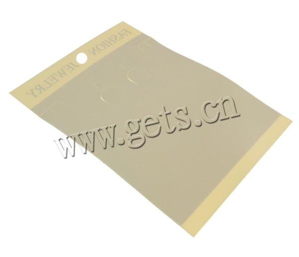 Polypropylene(PP) Jewelry Set Display Card, Rectangle, Customized, yellow, 105x150mm, 1000PCs/Bag, Sold By Bag
