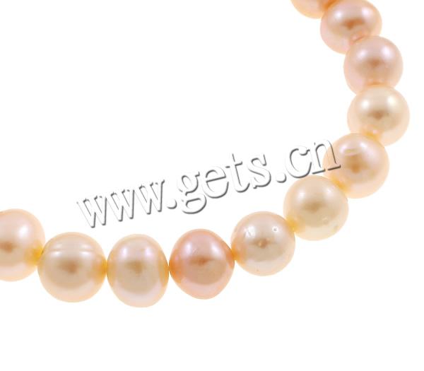 Pulseras de la perla, Perlas cultivadas de agua dulce, aleación de cinc cierre, diferentes estilos para la opción, más colores para la opción, 8-9mm, longitud:8 Inch, Vendido por Sarta