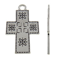 Цинкового сплава крест подвески, цинковый сплав, Kресты, Другое покрытие, Много цветов для выбора отверстие:Приблизительно 5mm, продается PC