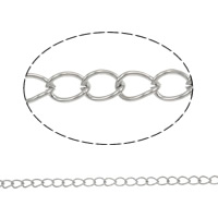 Stainless Steel Oval Chain, 304 Stainless Steel, twist oval chain, original color Approx 