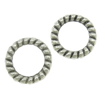 Zinc Alloy Linking Ring, Donut, plated, textured & twist 8mm, Approx 