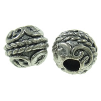 Zinc Alloy Jewelry Beads, Drum, plated Approx 2.5mm, Approx 
