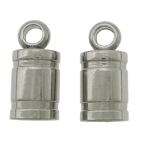Stainless Steel End Caps, 303 Stainless Steel original color Approx 4mm, 2mm 