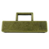 Zinc Alloy End Cap, Rectangle, plated Approx Approx 